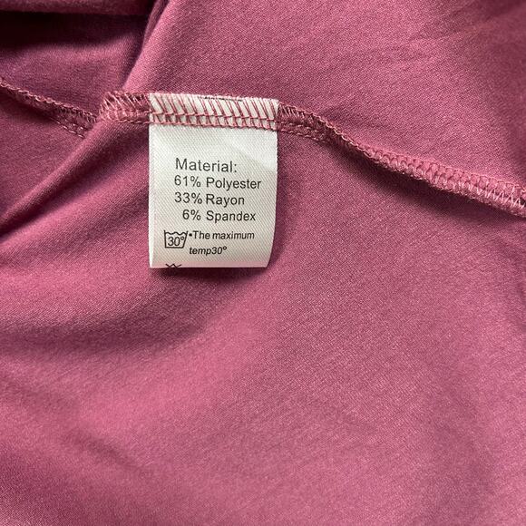 Woman's Mauve Tunic Top - Size 3X Boho Normcore Athleisure - Picture 9 of 12